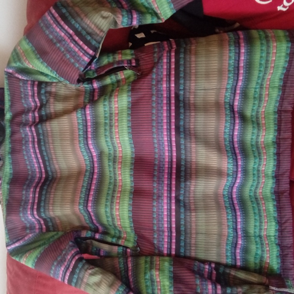 Roxy Black And Blue Patterned Jacket - image 3